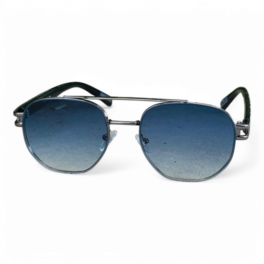 Louis Vuitton – 9091 – 55 – Silver Blue – Metal - Sunglasses – Unisex