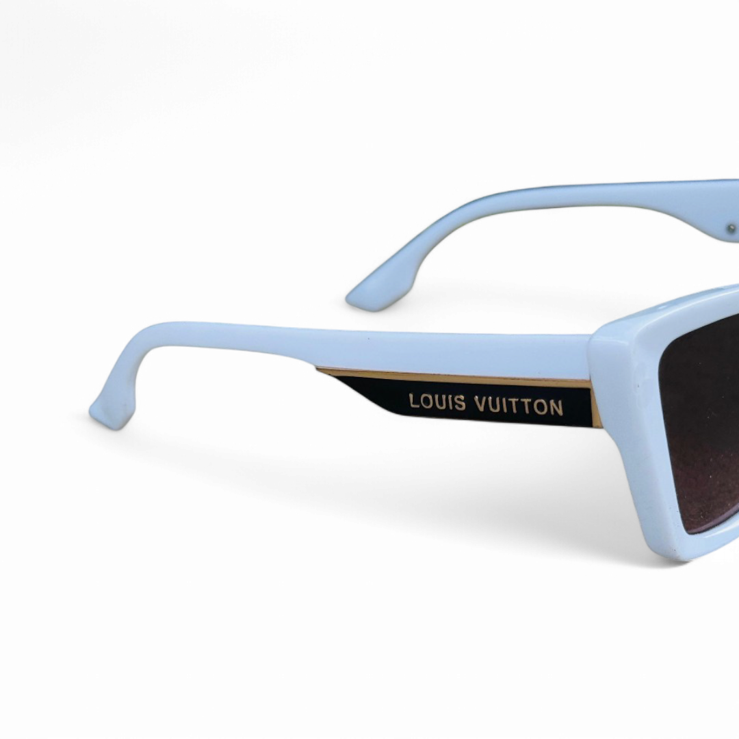 Louis Vuitton – 9002 – 53 – White Pink – Acetate – Metal -  Sunglasses – Ladies