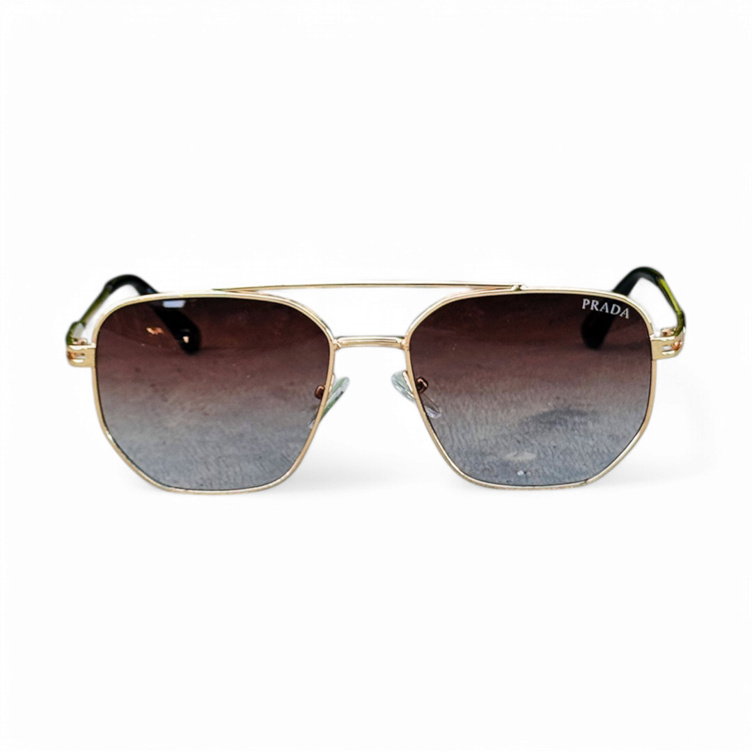 Prada – 19412 – 55 – Brown Gradient – Metal – Sunglasses – Unisex