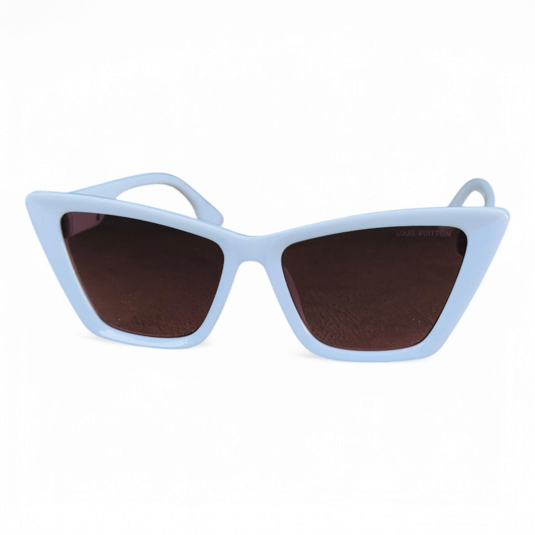 Louis Vuitton – 9002 – 53 – White Pink – Acetate – Metal -  Sunglasses – Ladies