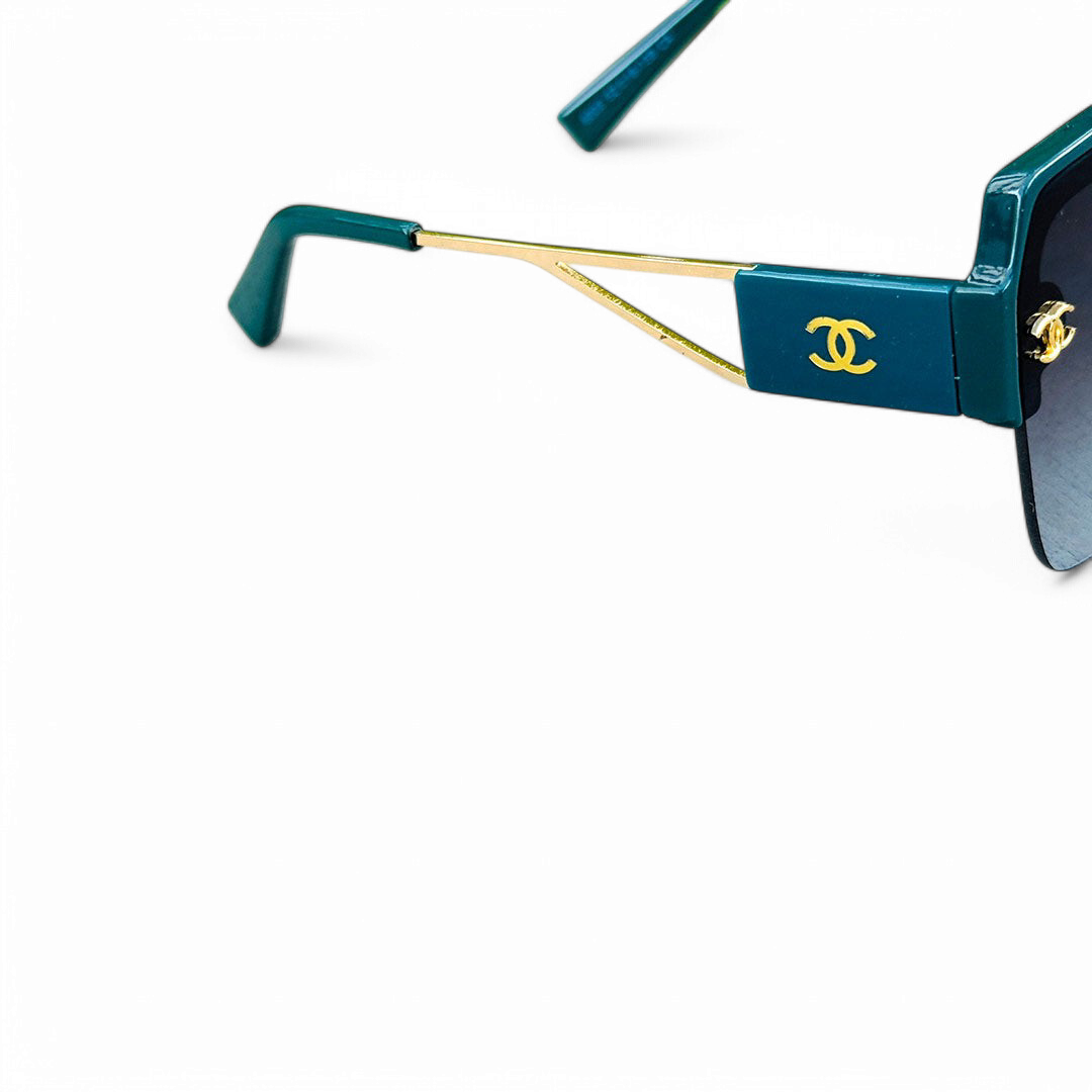 Chanel – 6003 – 52 – Green Blue – Acetate – Metal -  Sunglasses – Ladies