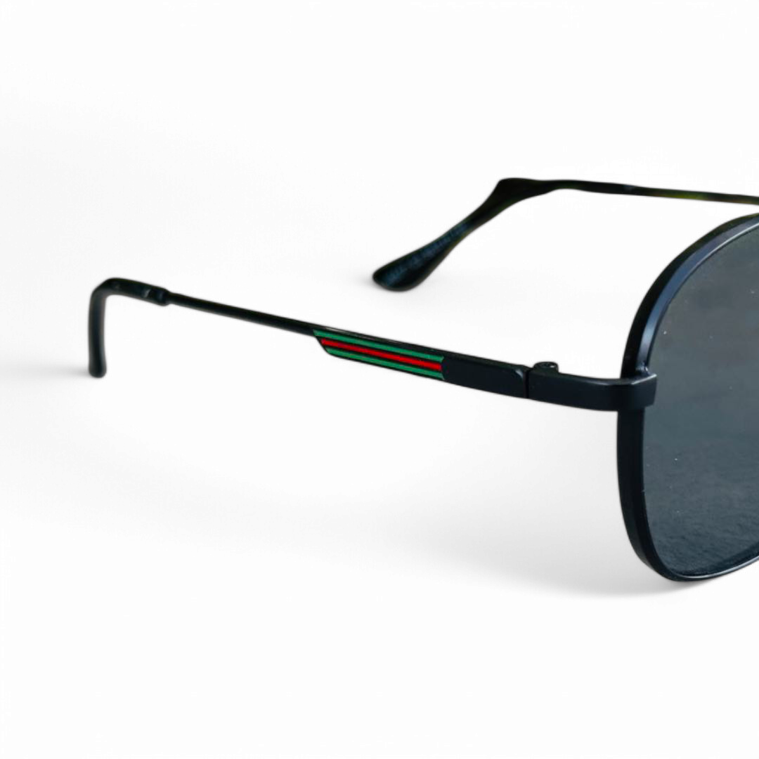 Gucci – 5577 – 56 – Black – Metal – Sunglasses – Unisex