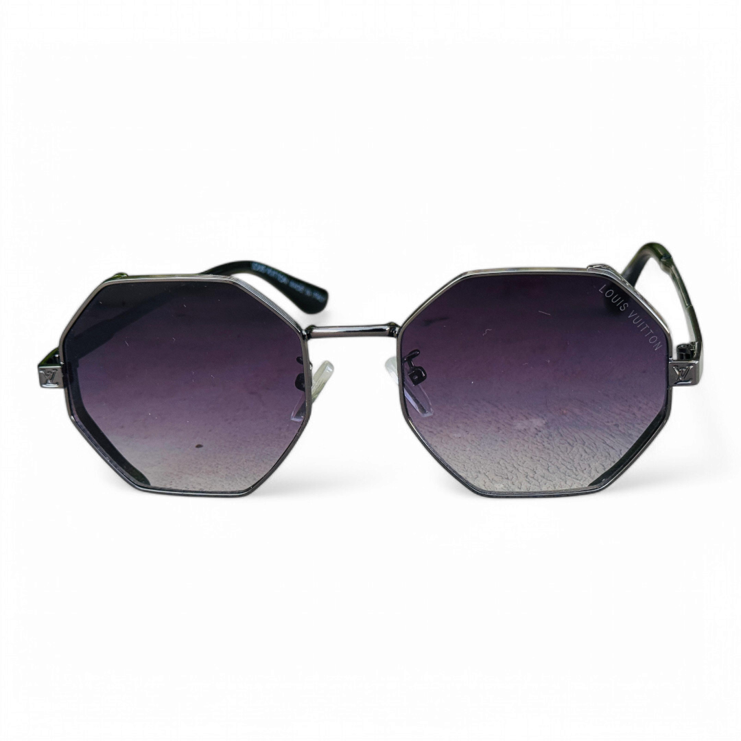 Louis Vuitton – 1938 – 57 – Black Gradient– Metal – Sunglasses – Ladies