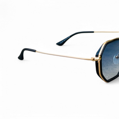 Police – 19106 – 58 – Golden Blue – Metal – Sunglasses – Unisex