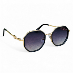 Valentino – 83979 – 56 – Golden Black Gradient – Metal – Sunglasses – Ladies