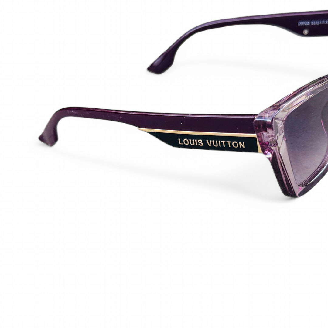 Louis Vuitton – 9002 – 53 – Purple – Acetate – Metal -  Sunglasses – Ladies