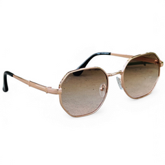 Tees – 2058 – 54 – Rose Gold – Metal – Sunglasses – Ladies